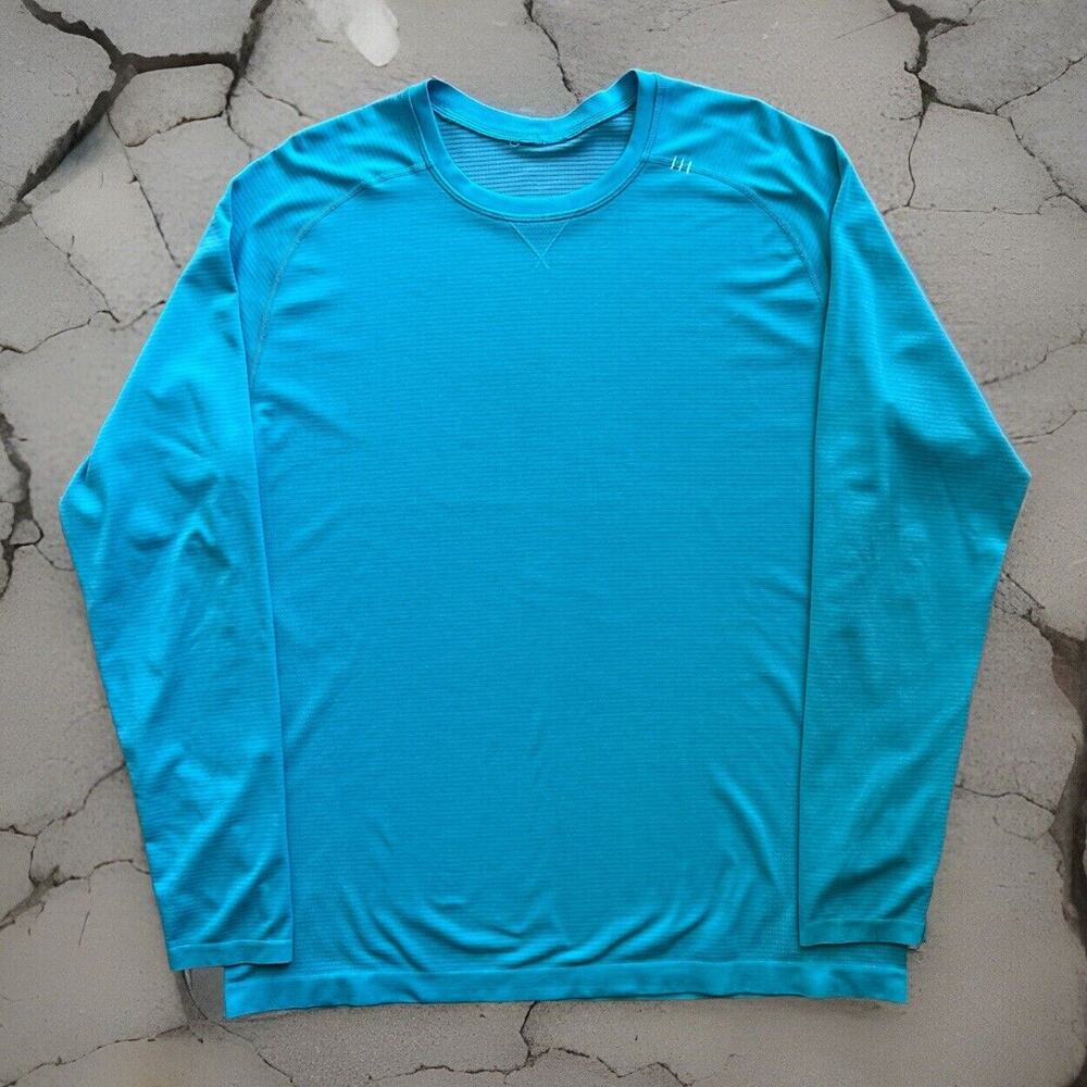 Lululemon Metal Vent Shirt XL Blue Long Sleeve Casual Training Athleisure